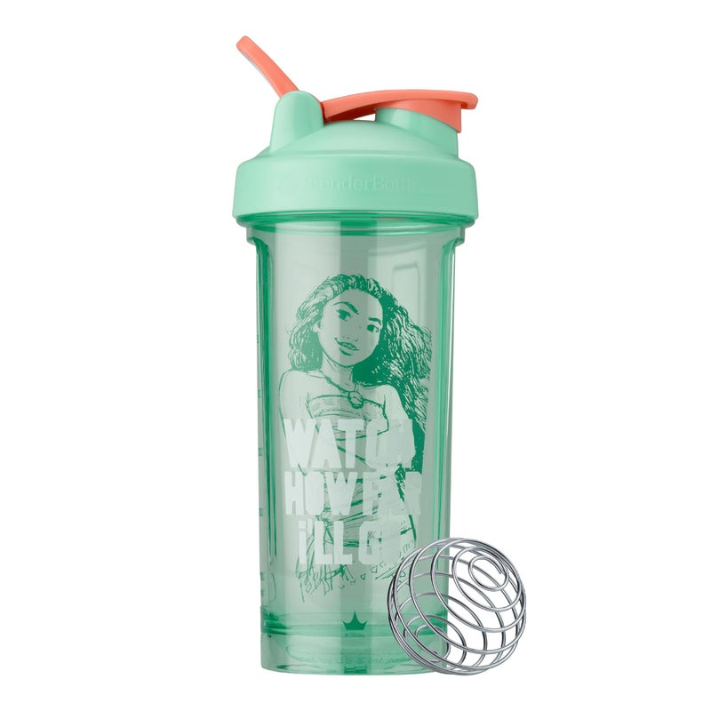 BlenderBottle Disney Princess Shaker Bottle Pro Series Perfect for Protein Shakes and Pre Workout 28Ounce Watch How Far Ill Go Moana